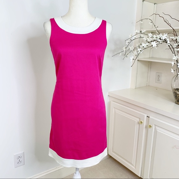 Vineyard Vines Dresses & Skirts - Vineyard Vines Pink Cotton Pique Shift Dress 2